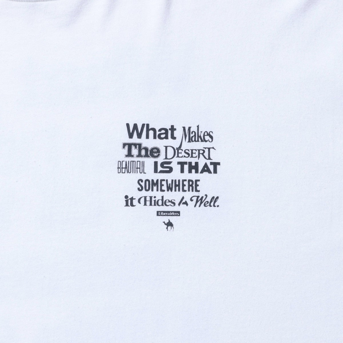 Liberaiders MULTI FONT L/S TEE リベレイダース マルチ フォント ロングスリーブ ティー 77505【メンズ 長袖Tシャツ 起毛 天竺 ヴィンテージ風 バックプリント 25FW】