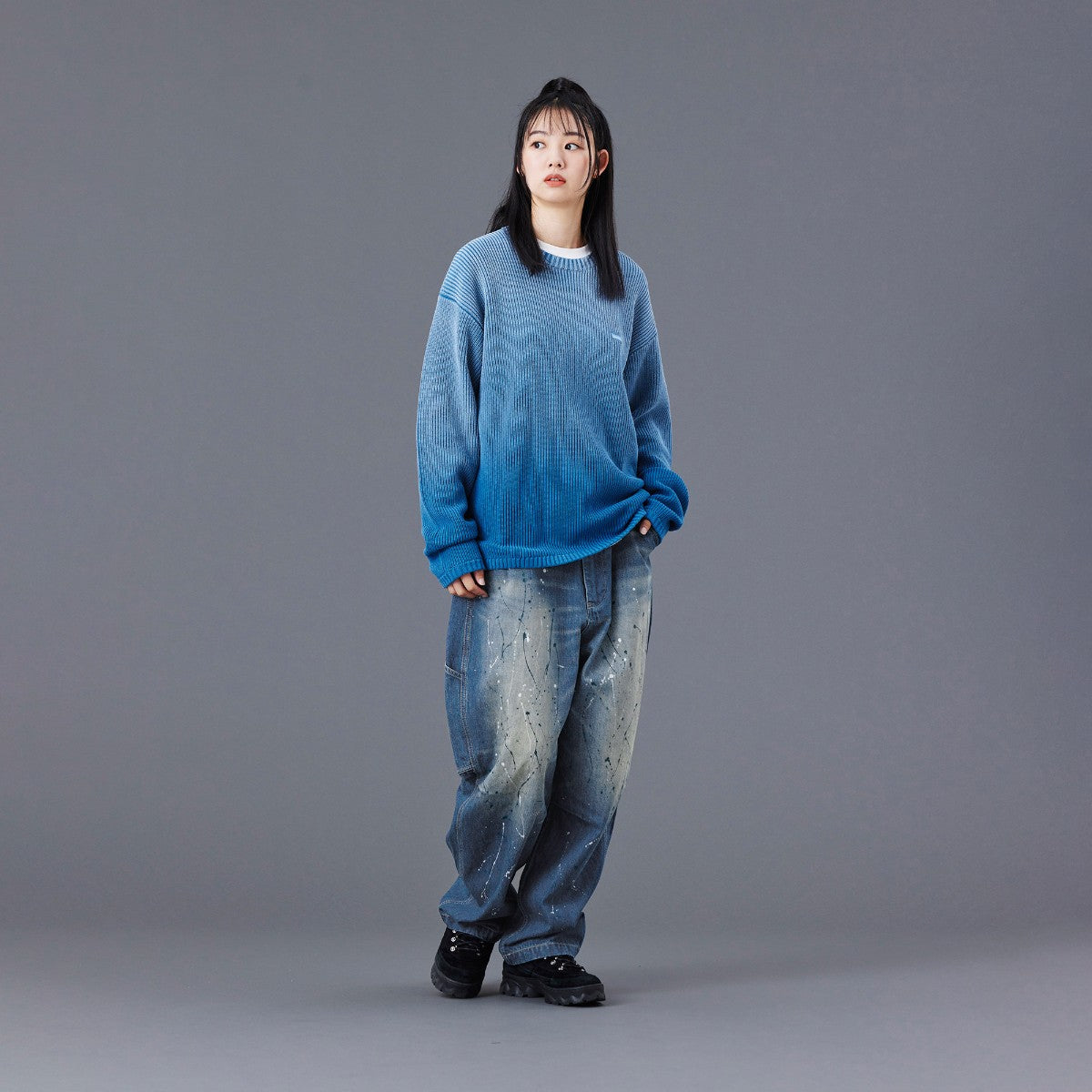 DENIM SARROUEL PANTS