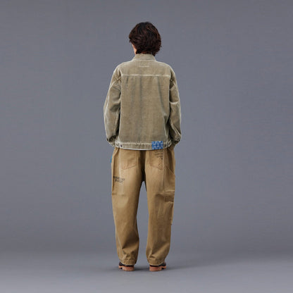 Liberaiders HANDWRITING PRINT CHINO SARROUEL PANTS リベレイダース ハンドライティング プリント チノ サルエルパンツ 77702【メンズ サルエル チノ パンツ ペインター ヴィンテージ 加工 25FW】