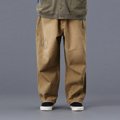Liberaiders HANDWRITING PRINT CHINO SARROUEL PANTS リベレイダース ハンドライティング プリント チノ サルエルパンツ 77702【メンズ サルエル チノ パンツ ペインター ヴィンテージ 加工 25FW】