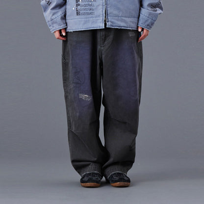 Liberaiders HANDWRITING PRINT CHINO SARROUEL PANTS リベレイダース ハンドライティング プリント チノ サルエルパンツ 77702【メンズ サルエル チノ パンツ ペインター ヴィンテージ 加工 25FW】