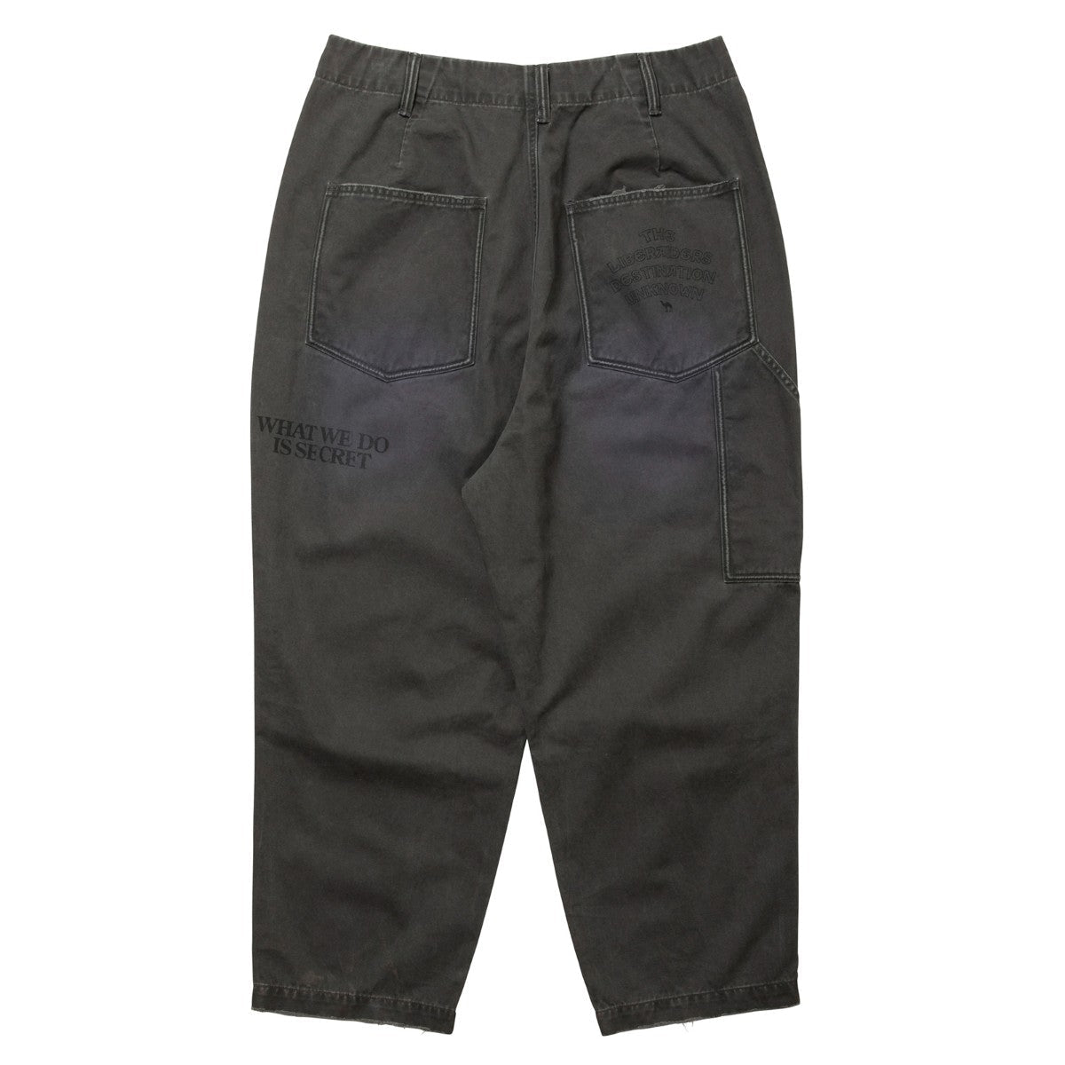 Liberaiders HANDWRITING PRINT CHINO SARROUEL PANTS リベレイダース ハンドライティング プリント チノ サルエルパンツ 77702【メンズ サルエル チノ パンツ ペインター ヴィンテージ 加工 25FW】