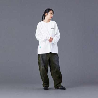 Liberaiders HANDWRITING PRINT CHINO SARROUEL PANTS リベレイダース ハンドライティング プリント チノ サルエルパンツ 77702【メンズ サルエル チノ パンツ ペインター ヴィンテージ 加工 25FW】