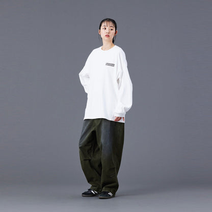 Liberaiders HANDWRITING PRINT CHINO SARROUEL PANTS リベレイダース ハンドライティング プリント チノ サルエルパンツ 77702【メンズ サルエル チノ パンツ ペインター ヴィンテージ 加工 25FW】