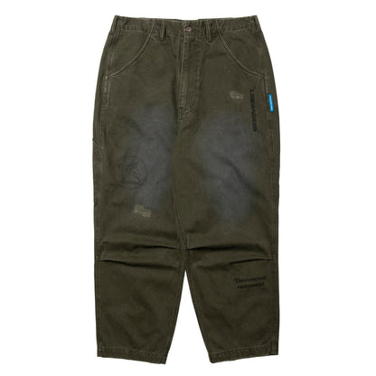 Liberaiders HANDWRITING PRINT CHINO SARROUEL PANTS リベレイダース ハンドライティング プリント チノ サルエルパンツ 77702【メンズ サルエル チノ パンツ ペインター ヴィンテージ 加工 25FW】