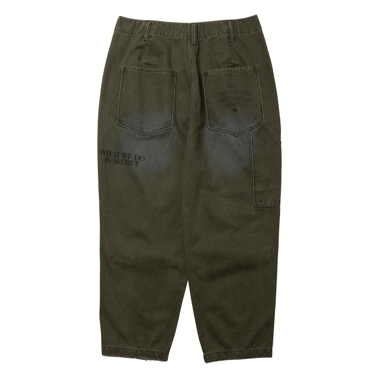 Liberaiders HANDWRITING PRINT CHINO SARROUEL PANTS リベレイダース ハンドライティング プリント チノ サルエルパンツ 77702【メンズ サルエル チノ パンツ ペインター ヴィンテージ 加工 25FW】