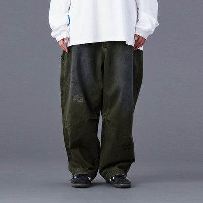 Liberaiders HANDWRITING PRINT CHINO SARROUEL PANTS リベレイダース ハンドライティング プリント チノ サルエルパンツ 77702【メンズ サルエル チノ パンツ ペインター ヴィンテージ 加工 25FW】