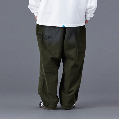 Liberaiders HANDWRITING PRINT CHINO SARROUEL PANTS リベレイダース ハンドライティング プリント チノ サルエルパンツ 77702【メンズ サルエル チノ パンツ ペインター ヴィンテージ 加工 25FW】