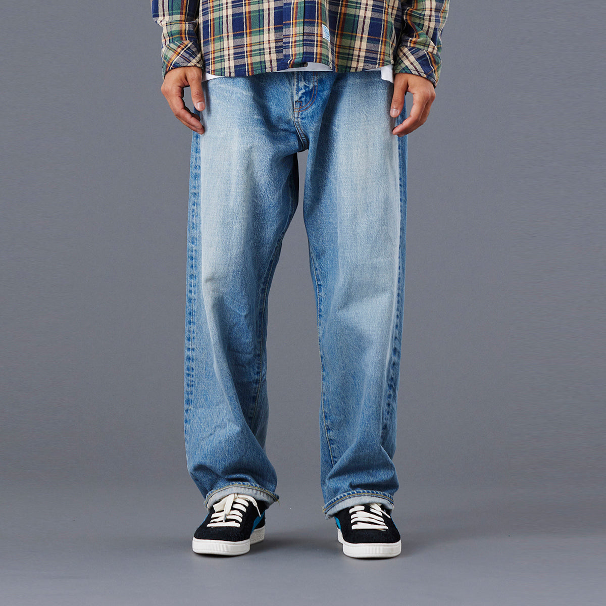 Liberaiders LR LOOSE FIT DENIM PANTS HW リベレイダース LR ルーズフィット デニム パンツ HW 77704【メンズ セルビッジデニム ルーズフィット 日本製 ヴィンテージ ウォッシュ加工 25FW】