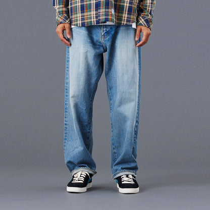 Liberaiders LR LOOSE FIT DENIM PANTS HW リベレイダース LR ルーズフィット デニム パンツ HW 77704【メンズ セルビッジデニム ルーズフィット 日本製 ヴィンテージ ウォッシュ加工 25FW】