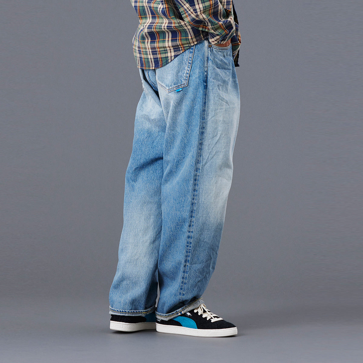 Liberaiders LR LOOSE FIT DENIM PANTS HW リベレイダース LR ルーズフィット デニム パンツ HW 77704【メンズ セルビッジデニム ルーズフィット 日本製 ヴィンテージ ウォッシュ加工 25FW】