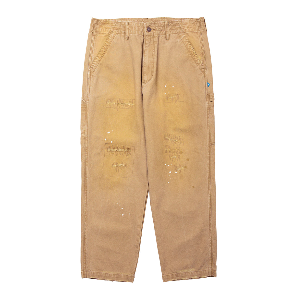 Liberaiders REPAIRED CANVAS WORK PANTS リベレイダース リペアード キャンバス ワーク パンツ 77705【メンズ キャンバス ワークパンツ リペア ダメージ加工 ペンキ ヴィンテージ 25FW】