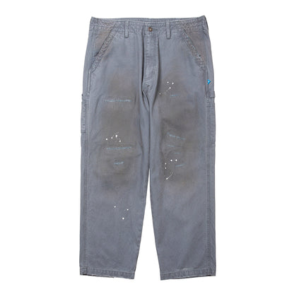 Liberaiders REPAIRED CANVAS WORK PANTS リベレイダース リペアード キャンバス ワーク パンツ 77705【メンズ キャンバス ワークパンツ リペア ダメージ加工 ペンキ ヴィンテージ 25FW】