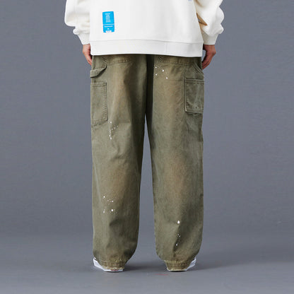 Liberaiders REPAIRED CANVAS WORK PANTS リベレイダース リペアード キャンバス ワーク パンツ 77705【メンズ キャンバス ワークパンツ リペア ダメージ加工 ペンキ ヴィンテージ 25FW】