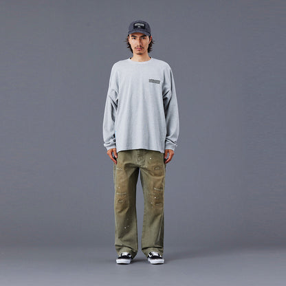 Liberaiders REPAIRED CANVAS WORK PANTS リベレイダース リペアード キャンバス ワーク パンツ 77705【メンズ キャンバス ワークパンツ リペア ダメージ加工 ペンキ ヴィンテージ 25FW】