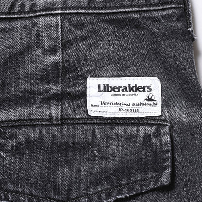 Liberaiders DENIM CARGO PANTS リベレイダース デニム カーゴ パンツ 77709【メンズ デニム カーゴパンツ ミリタリー ワイド ヴィンテージ 25FW】