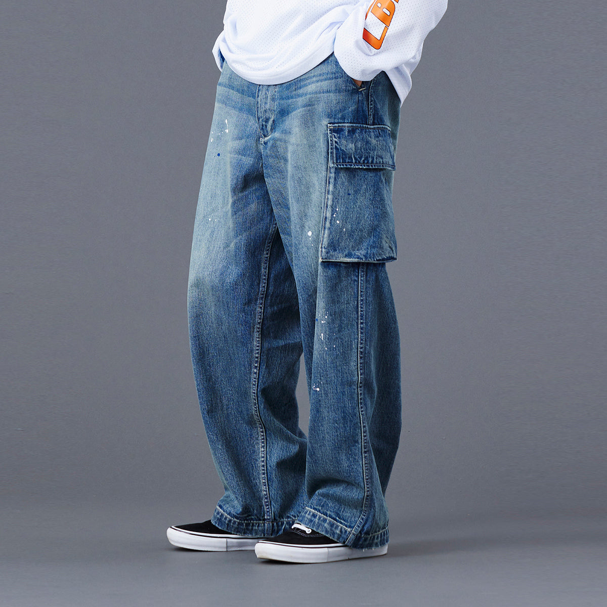 Liberaiders DENIM CARGO PANTS リベレイダース デニム カーゴ パンツ 77709【メンズ デニム カーゴパンツ ミリタリー ワイド ヴィンテージ 25FW】