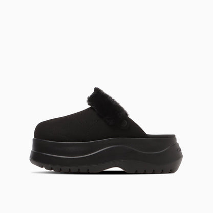 CONVERSE CHEWY CLG コンバース チューイー CLG 33800082【レディース 厚底サンダル クロッグシューズ ファー付き 2WAY クッション性 25FW】
