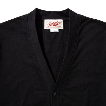 坩堝 California quail Cardigan (RUTSUBO×YU SUDA） RUTSUBO カリフォルニア クエイル カーディガン R25FA-SUDA-KN【メンズ アーティスト カーディガン シルクスクリーン バックプリント コラボ 25FW】