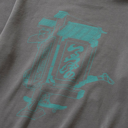 坩堝 さゐねえじ PULLOVER PARKA (RUTSUBO×YU SUDA） RUTSUBO さゐねえじ プルオーバー パーカー R25FA-SUDA-PF2【メンズ グラフィック パーカー バックプリント アーティスト コラボ 25FW】