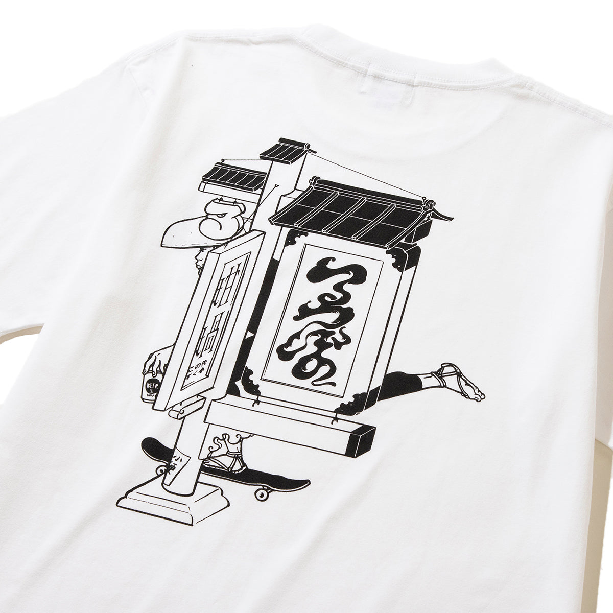 坩堝 さゐねえじ S/S T-SHIRTS (RUTSUBO×YU SUDA） RUTSUBO さゐねえじ ショートスリーブ Tシャツ R25FA-SUDA-TS2【メンズ Tシャツ グラフィック メッセージ バックプリント アーティスト コラボ 25FW】