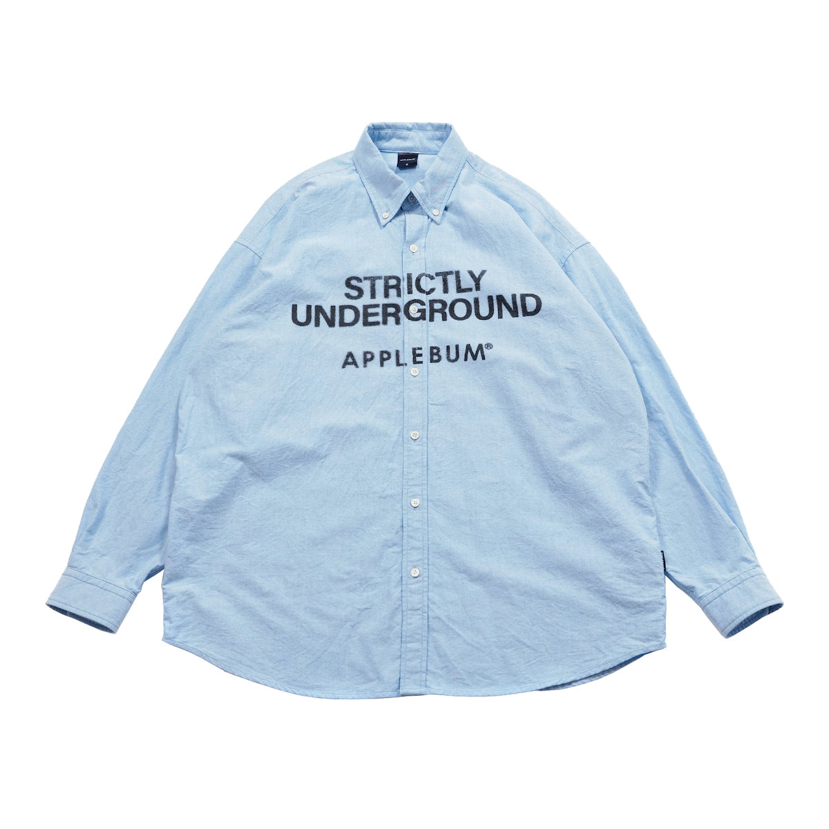 APPLEBUM Print Ox Bd Shirt アップルバム プリント オックス ボタンダウン シャツ 2520205【メンズ 長袖 プリントシャツ カジュアル モード 25FW】