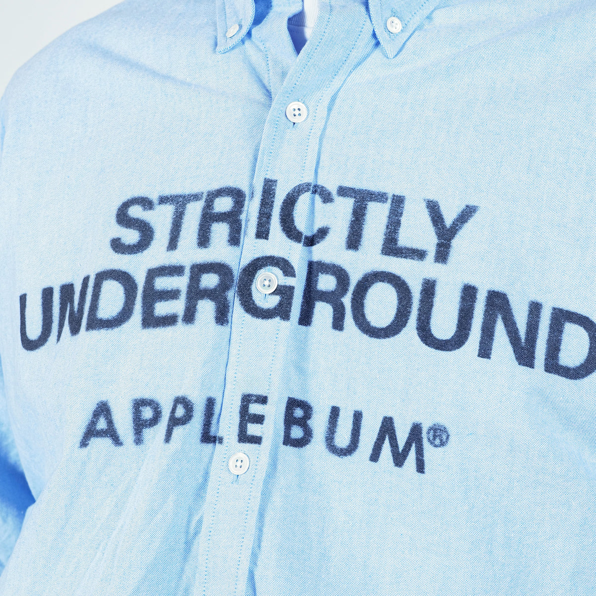 APPLEBUM Print Ox Bd Shirt アップルバム プリント オックス ボタンダウン シャツ 2520205【メンズ 長袖 プリントシャツ カジュアル モード 25FW】