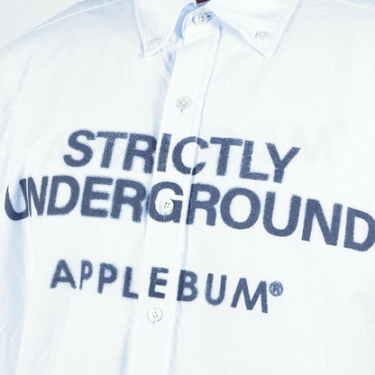 APPLEBUM Print Ox Bd Shirt アップルバム プリント オックス ボタンダウン シャツ 2520205【メンズ 長袖 プリントシャツ カジュアル モード 25FW】