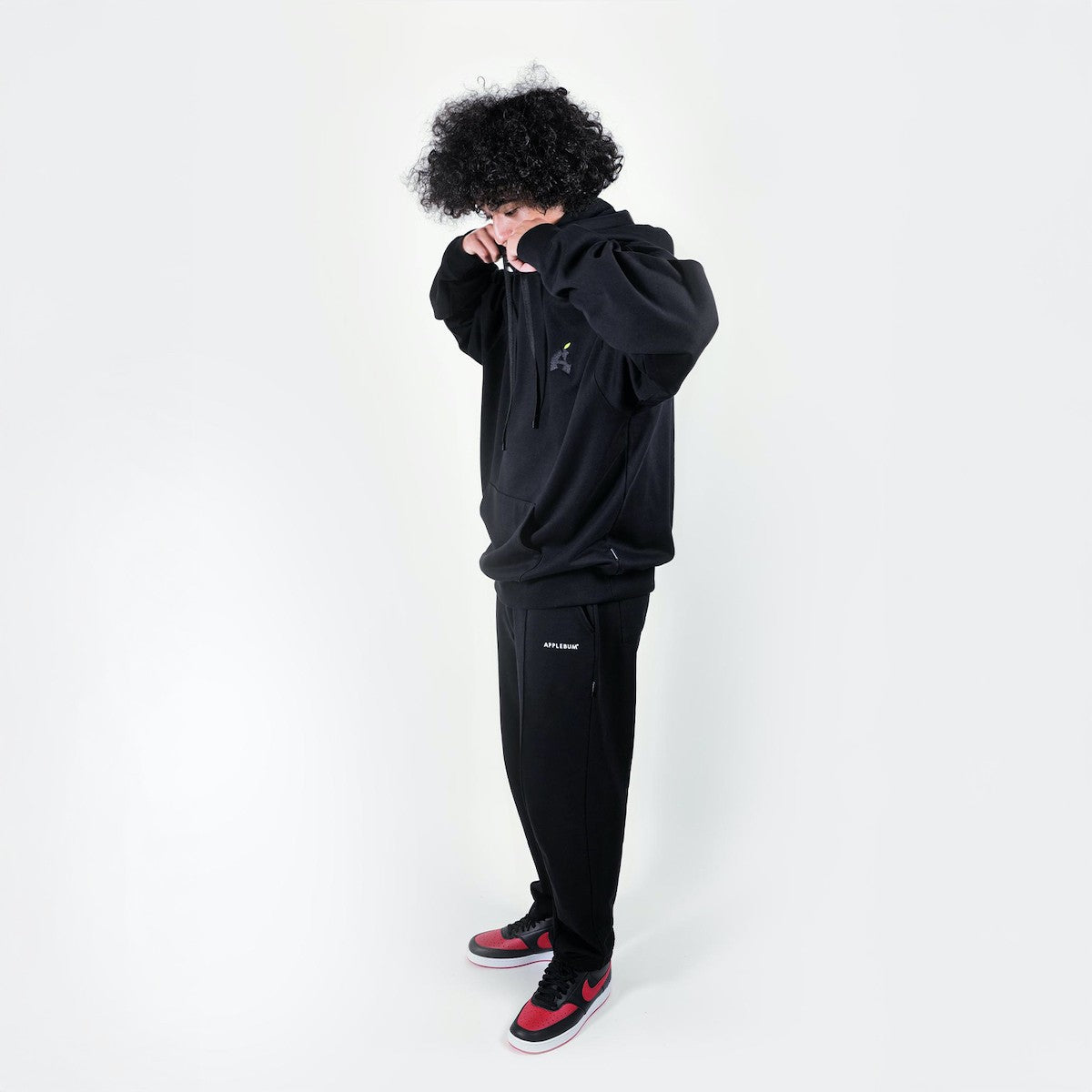 APPLEBUM “Black Apple” Sweat Parka アップルバム “ブラックアップル” スウェット パーカ 2520404【メンズ スウェット パーカ グラフィック バックプリント アート 25FW】