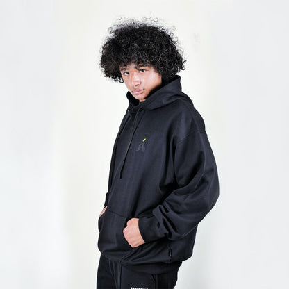 APPLEBUM “Black Apple” Sweat Parka アップルバム “ブラックアップル” スウェット パーカ 2520404【メンズ スウェット パーカ グラフィック バックプリント アート 25FW】
