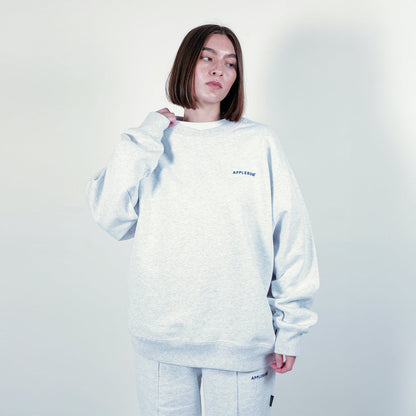 APPLEBUM Logo Crew Sweat アップルバム ロゴ クルー スウェット 2520411【メンズ スウェット クルーネック ベーシック シンプル 裏パイル セットアップ可 25FW】