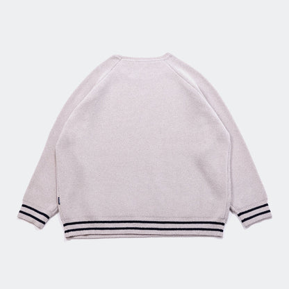 APPLEBUM “APBM” Mall Knit Sweater アップルバム “APBM” モール ニットセーター 2520503【メンズ ニット セーター カレッジロゴ ジャガード クラシック 25FW】