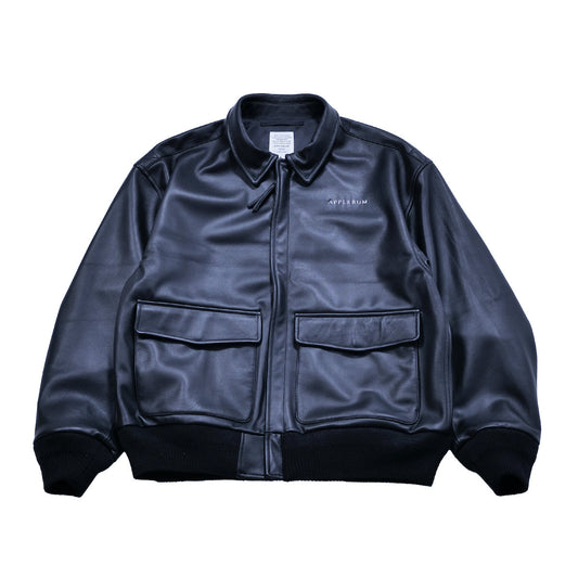 APPLEBUM A-2 Leather Jacket アップルバム A-2 レザー ジャケット 2520602【メンズ ジャケット アウター ラムレザー ロゴ 25FW】