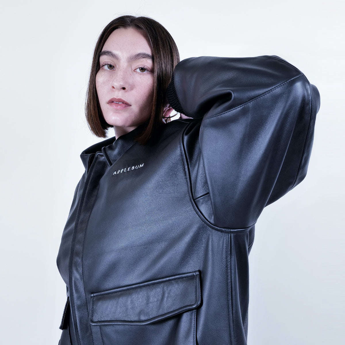 APPLEBUM A-2 Leather Jacket アップルバム A-2 レザー ジャケット 2520602【メンズ ジャケット アウター ラムレザー ロゴ 25FW】