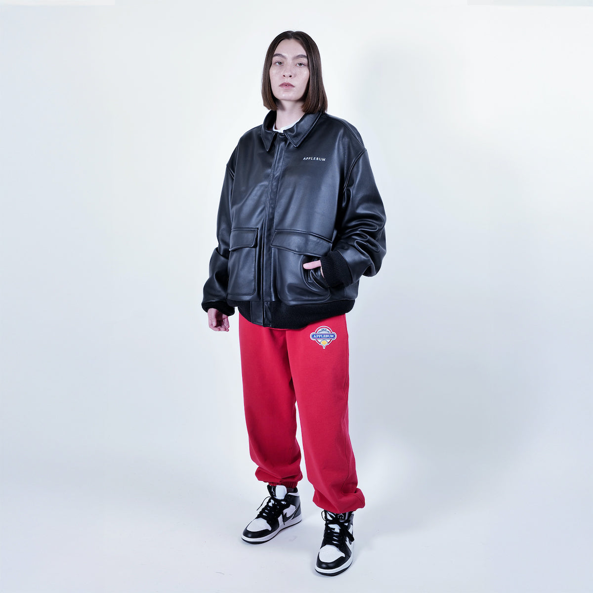 APPLEBUM A-2 Leather Jacket アップルバム A-2 レザー ジャケット 2520602【メンズ ジャケット アウター ラムレザー ロゴ 25FW】