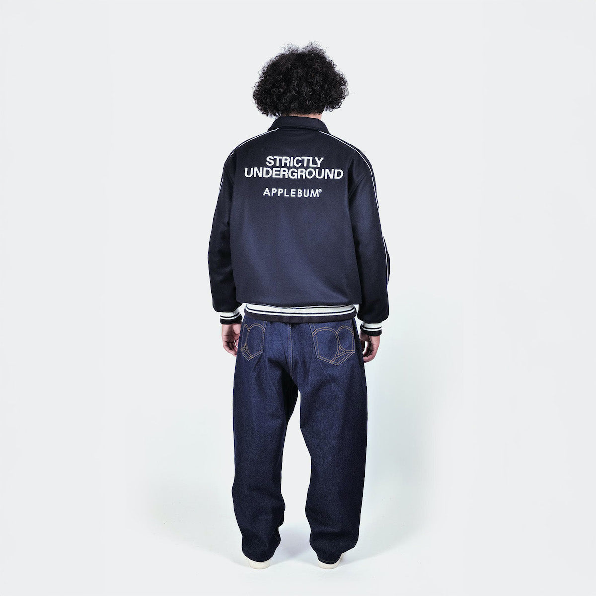 APPLEBUM Collared Melton Stadium Jacket アップルバム カラード メルトン スタジアム ジャケット 2520604【メンズ アウター スタジャン メルトン ジャケット ロゴ 25FW】