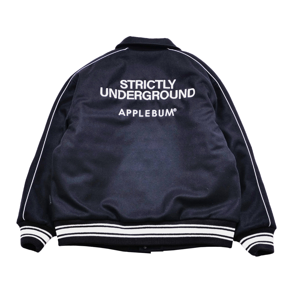 APPLEBUM Collared Melton Stadium Jacket アップルバム カラード メルトン スタジアム ジャケット 2520604【メンズ アウター スタジャン メルトン ジャケット ロゴ 25FW】