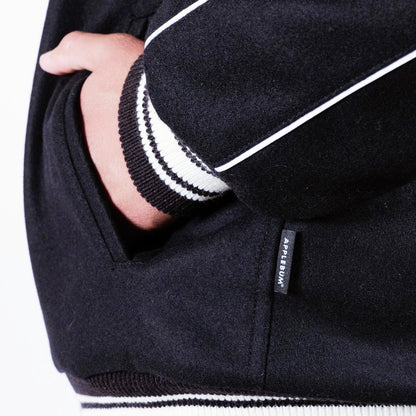 APPLEBUM Collared Melton Stadium Jacket アップルバム カラード メルトン スタジアム ジャケット 2520604【メンズ アウター スタジャン メルトン ジャケット ロゴ 25FW】