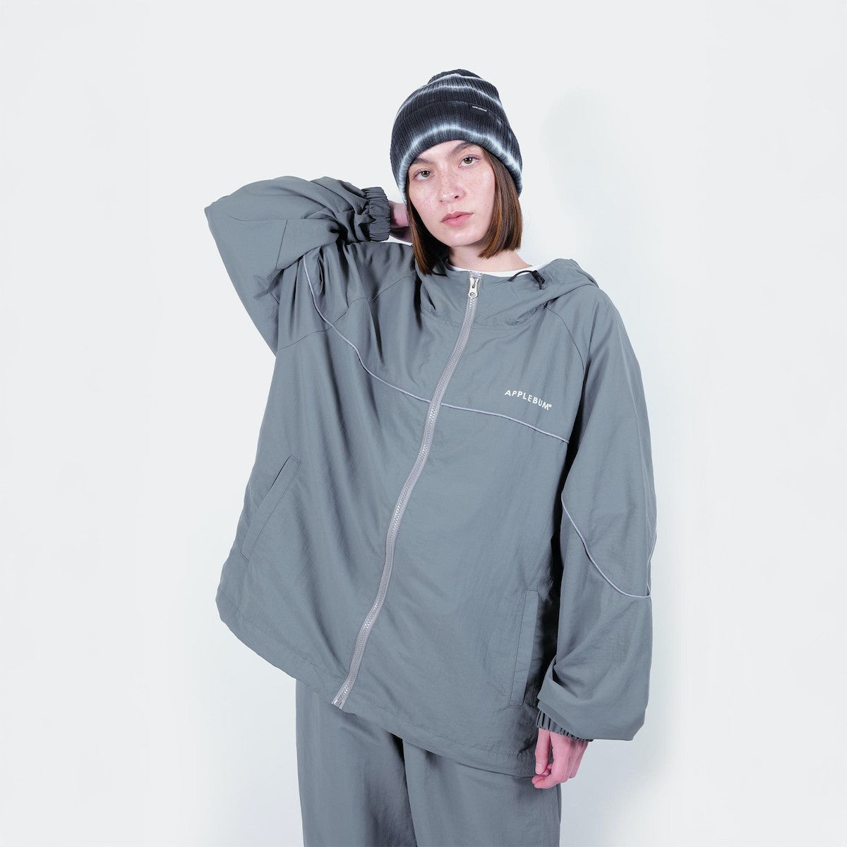 APPLEBUM Nylon Track Jacket アップルバム ナイロン トラックジャケット 2520620【メンズ アウター トラックジャケット ナイロン スポーツ ミリタリー セットアップ可 25FW】