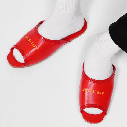 APPLEBUM Logo Slippers アップルバム ロゴ スリッパ 2521004【メンズ 室内用スリッパ レトロ ロゴ入り  25FW】