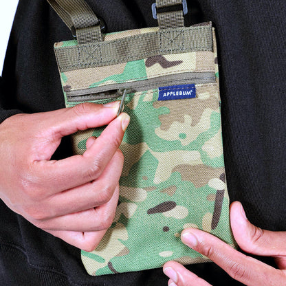 APPLEBUM Camo Neck Pouch アップルバム カモ ネックポーチ 2521010【メンズ ネックポーチ ナイロン素材 耐久性 小物収納 ユニセックス 25FW】