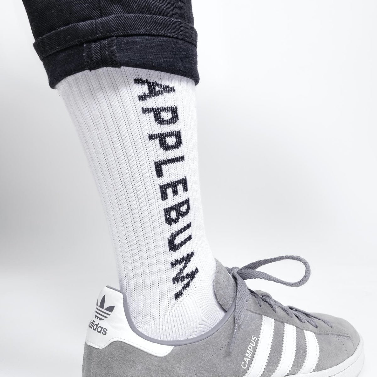 APPLEBUM Logo Socks アップルバム ロゴ ソックス 2521013【メンズ ソックス 靴下 ジャガード 日本製 25FW】