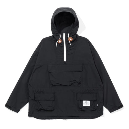 POLER 60/40 WIDE SEEKER ANORAK ポーラー 60/40 ワイドシーカー アノラック 253MCV0021【メンズ アノラック パーカ 60/40クロス アウトドアウェア パッカブル ジャケット 25FW】