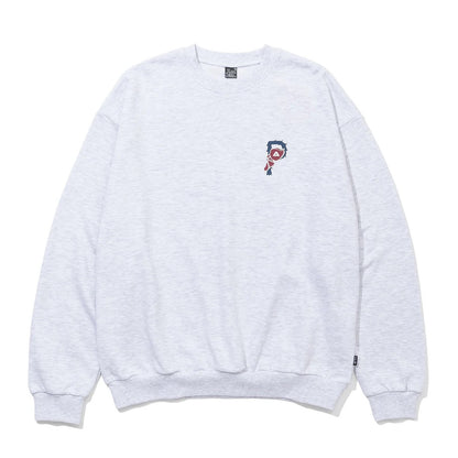 POLER BIG LOGO CREW ポーラー ビッグロゴ クルー 253MCV0049【メンズ クルースウェット ロゴ トレーナー アスレチック レトロ スポーティ 25FW】