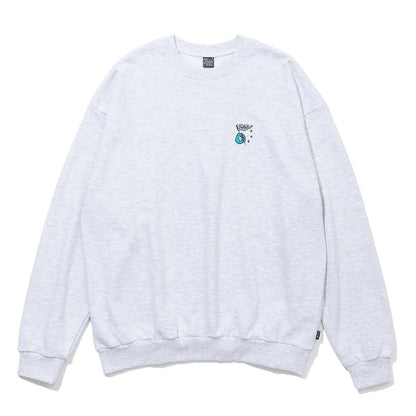 POLER ZILLA CREW ポーラー ジラ クルー 253MCV0051【メンズ クルースウェット グラフィック トレーナー フレンチテリー 怪獣 刺繍 25FW】