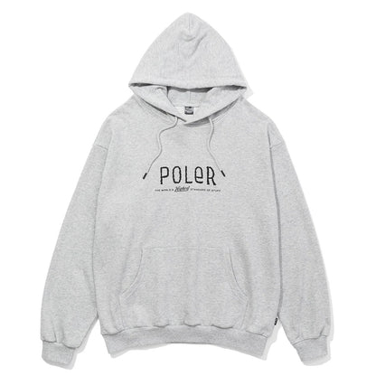 POLER FURRY FONT HOOD ポーラー ファリーフォント フード 253MCV0066【メンズ スウェットフーディ ロゴ フレンチテリー パーカー 吸汗性 リラックスウェア 25FW】