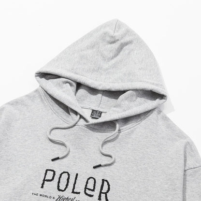 POLER FURRY FONT HOOD ポーラー ファリーフォント フード 253MCV0066【メンズ スウェットフーディ ロゴ フレンチテリー パーカー 吸汗性 リラックスウェア 25FW】