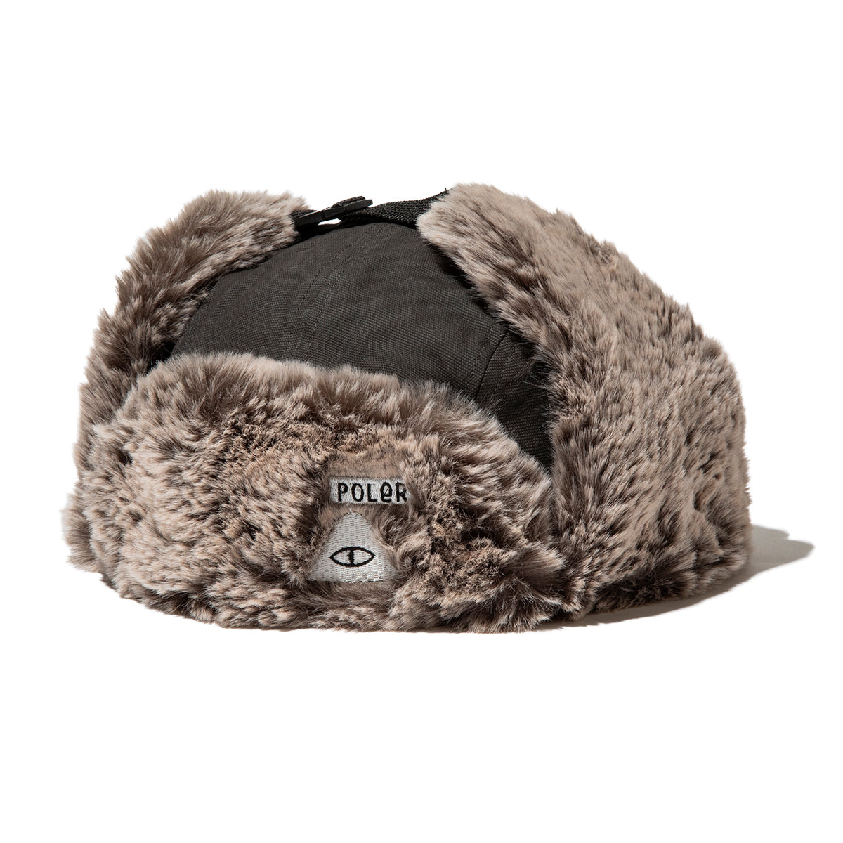 POLER MILITARY FUR VISOR CAP ポーラー ミリタリー ファー バイザー キャップ 253MCV0083【メンズ フライトキャップ ファーキャップ 防寒 アウトドア 冬小物 刺繍ロゴ 25FW】