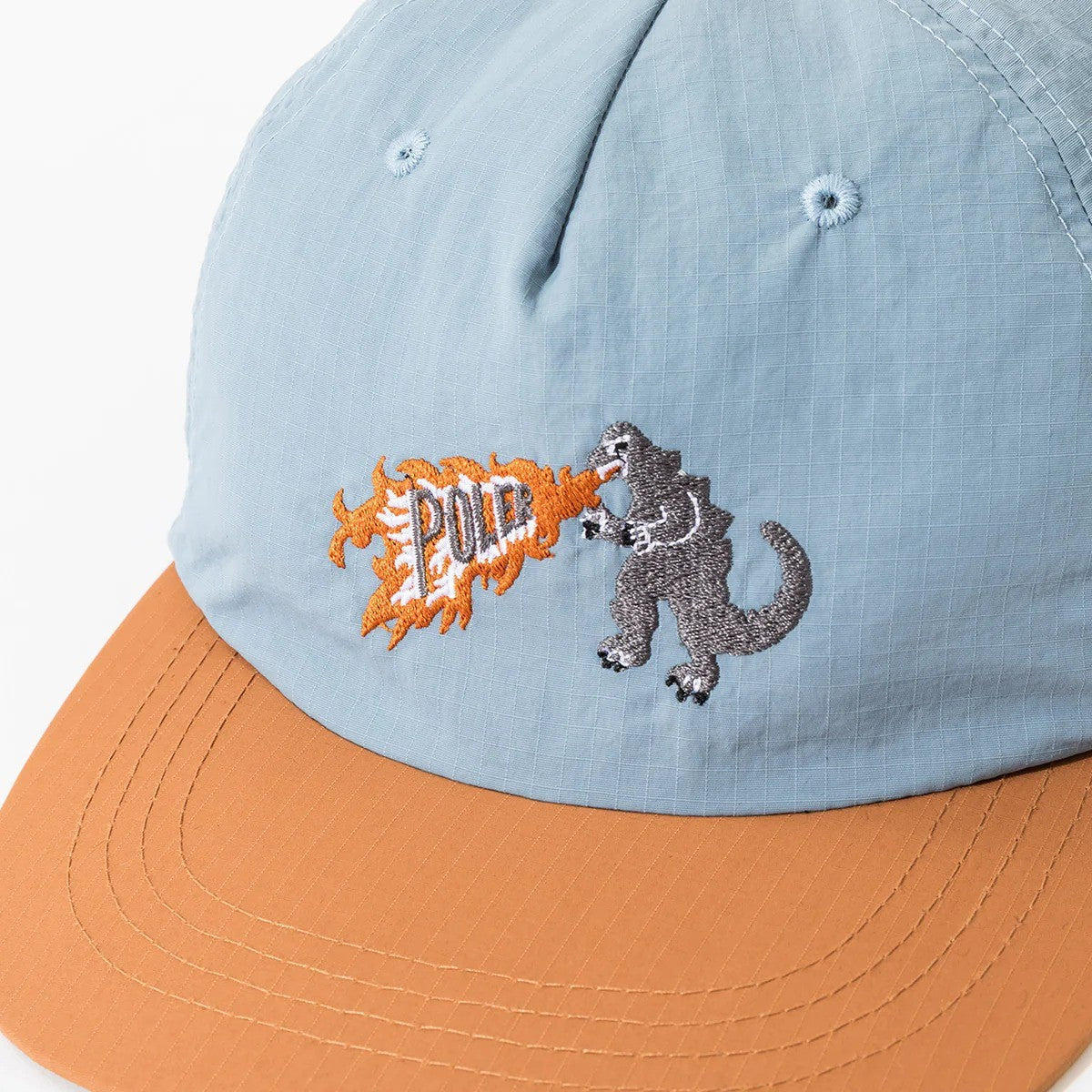 POLER NYLON EMB CAP ポーラー ナイロン EMB キャップ 253MCV0096【メンズ キャップ 刺繍キャップ ツートーン アウトドア レトロ 25FW】