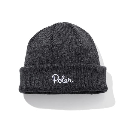 POLER SHALLOW BEANIE ポーラー シャロー ビーニー 253MCV0108【メンズ ビーニー 浅めニット帽 ロールビーニー アウトドア 25FW】
